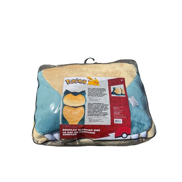 Pokemon Snorlax Sleeping‎ Bag Velboa Plush Pillow Blanket Figure 75